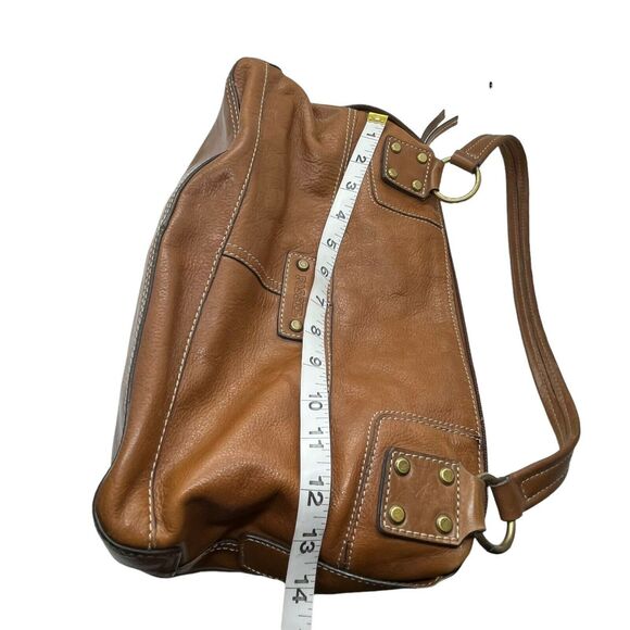 Fossil Satchel Handbag Vintage ZB9570 Womens Brown Leather Double Handles - Picture 11 of 16
